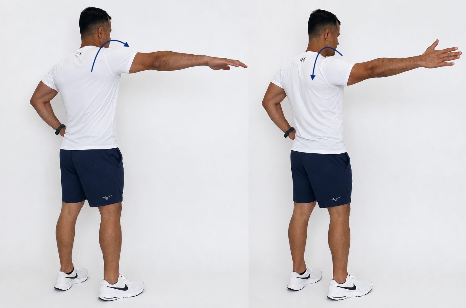 Tilt anterior e posterior escapular em 90° de scaption